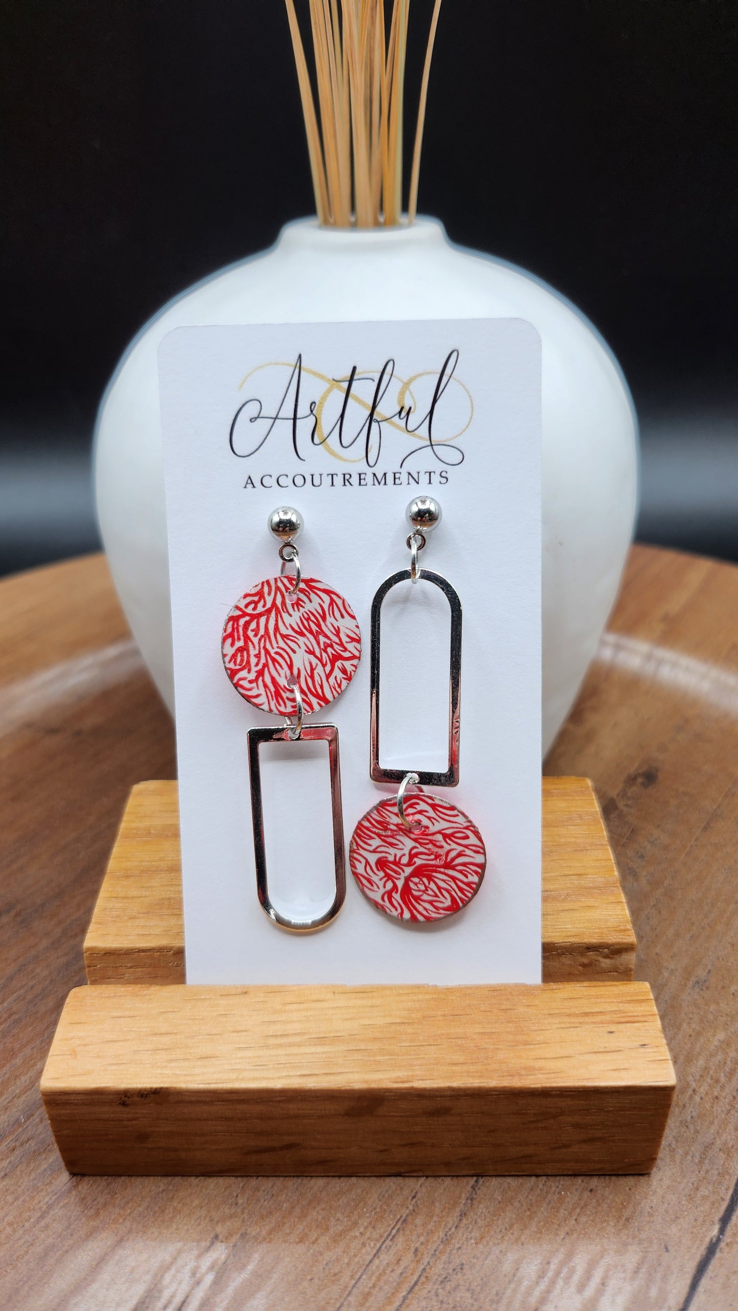 Asymmetric - Red on Silver